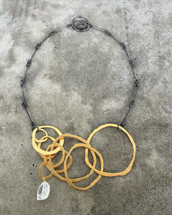 asymmetrical jumble necklace