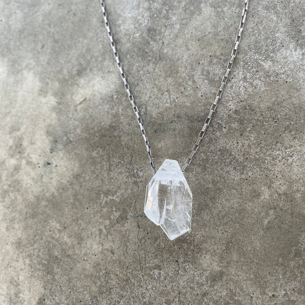 large quartz necklace
