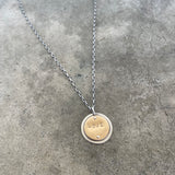 custom two tone word/name pendant - Lisa Crowder Studio