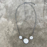 solar quartz trio necklace