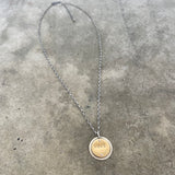 custom two tone word/name pendant - Lisa Crowder Studio