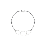 three interlocking rough cut necklace - Lisa Crowder Studio