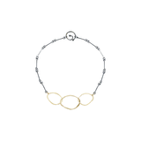 three interlocking rough cut necklace - Lisa Crowder Studio