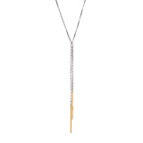 long bar lariat necklace - Lisa Crowder Studio