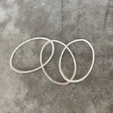 oval bangle bracelets