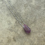 tourmaline geometric pendant