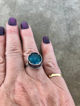 apatite doublet ring - Lisa Crowder Studio