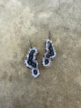 Amethyst slice freeform earrings - Lisa Crowder Studio