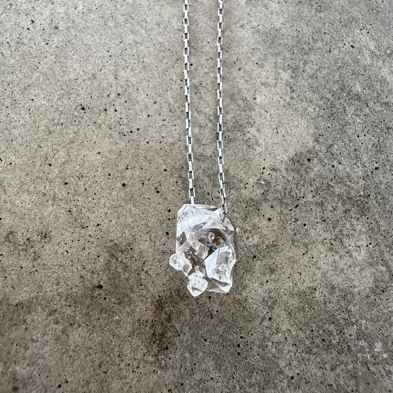 single herkimer diamond necklace