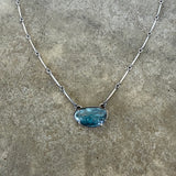 teal kyanite freeform necklace - Lisa Crowder Studio