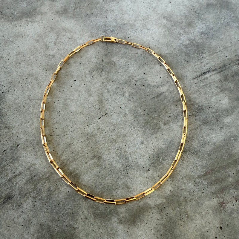 large box chain-vermeil