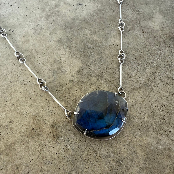 labradorite marquise necklace