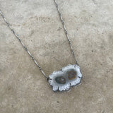 double eye solar quartz necklace