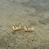 f*ck post earrings - Lisa Crowder Studio
