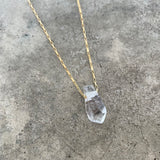 garden quartz geometric pendant