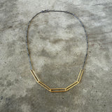 long paperclip layering necklace