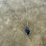 kyanite teardrop necklace