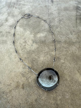 large enamel freeform necklace