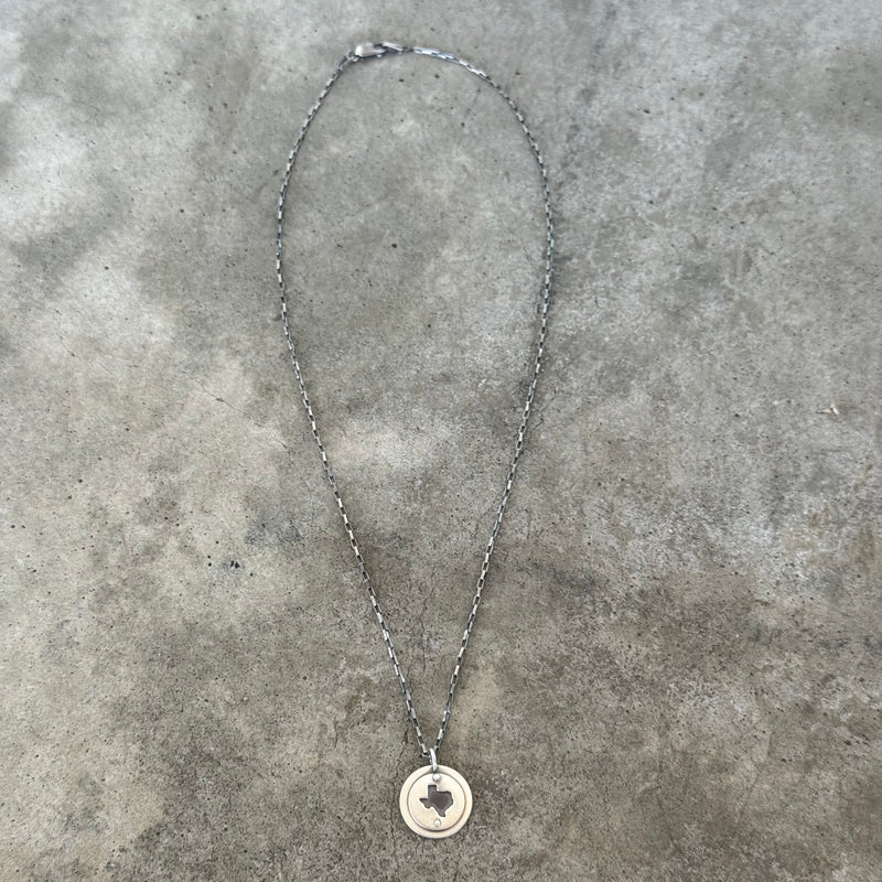 texas cutout pendant