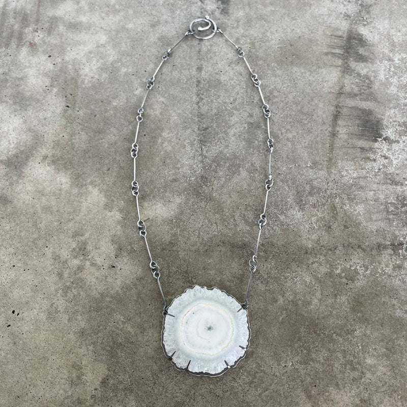 starburst solar quartz necklace