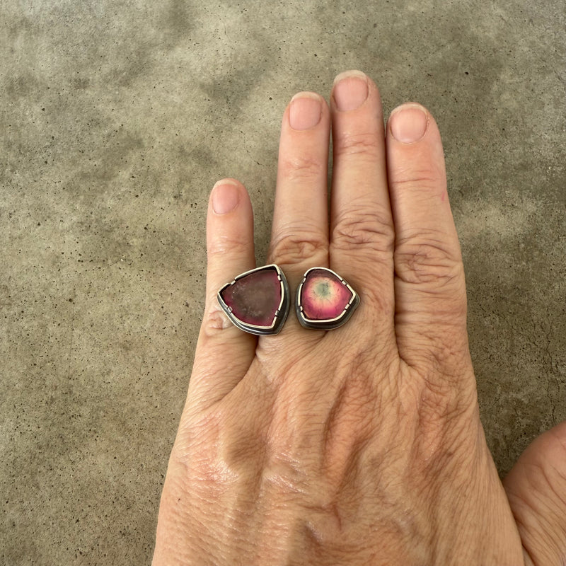 double tourmaline ring