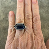 geometric sapphire ring - Lisa Crowder Studio