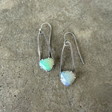 small welo opal arc earrings