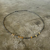 morse code two tone necklace