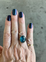 apatite doublet ring - Lisa Crowder Studio
