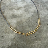 long paperclip layering necklace