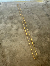 long bar asymmetrical link necklace-vermeil