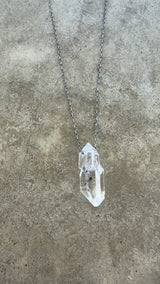 large herkimer diamond pendant