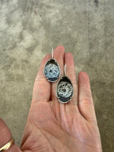 enamel freeform earrings-medium - Lisa Crowder Studio