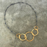 small rough cut jumble necklace