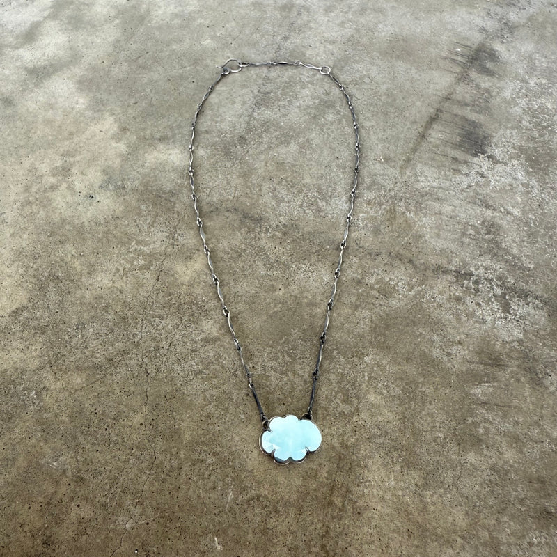 peruvian opal cloud necklace