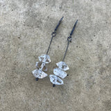 triple herkimer earrings - Lisa Crowder Studio