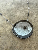 large enamel freeform necklace