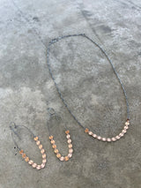disc chain necklace-rose gold