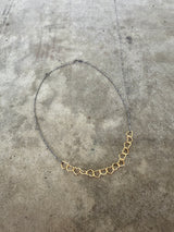string of heart two tone necklace
