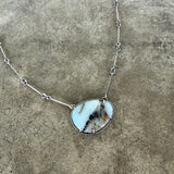 peruvian opal free form necklace