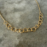 string of hearts necklace