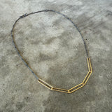 long paperclip layering necklace