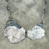 lepidolite and enamel necklace