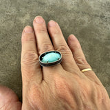 peruvian opal cloud ring