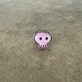 small skull ring-pink