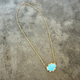 peruvian opal cloud necklace