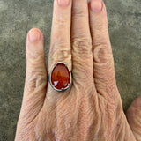 freeform carnelian ring - Lisa Crowder Studio