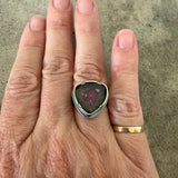 small tourmaline slice ring