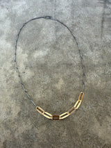 2 tone dapped layering chain - Lisa Crowder Studio