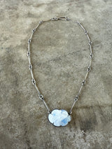 rainbow moonstone cloud necklace
